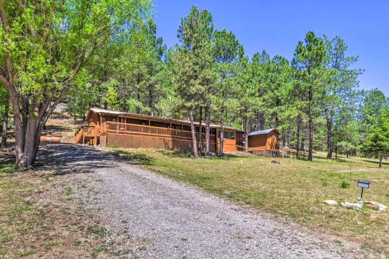 Quiet Cloudcroft Cabin With Porch And Gas Grill! Екстериор снимка