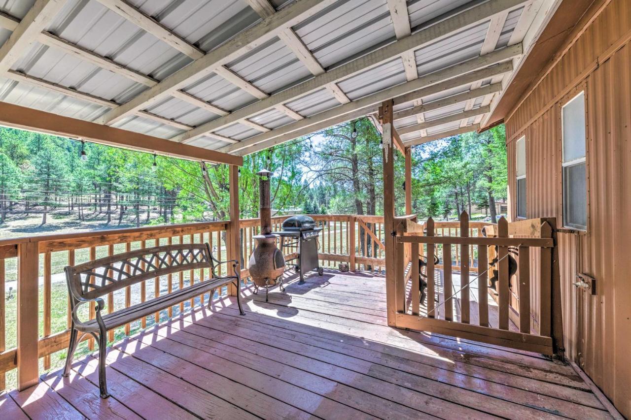 Quiet Cloudcroft Cabin With Porch And Gas Grill! Екстериор снимка